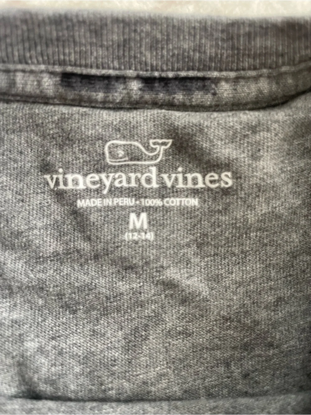 Vineyard Vines Gray Long Sleeve Pocket Tee with Lacrosse Logo